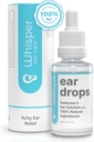 Whisper Ear Drops | 2oz | USA | Kõik looduslikud ujujad Kõrvatilgad Sügelevate Kõrvadega Täiskasvanutele | Ujuja Kõrvatilgad Võitlus Ujujate Kõrva Kõrvakõrvakõrvakõrva Tilgad