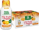 FeelGood Superfoods Vita Puu- ja Köögiviljad Immuunsüsteemi tugi Shot toidulisandeid, Orange Maitse, Pakend 10 Immunity Shots, Immuunsüsteemi Booster Jook valmistatud 25 Mahepõllumajanduslik Puu- ja Köögiviljad