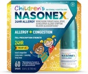 Nasonex Laste 24HR Allergia Ninasprei, Mitteuimas, Lõhnavaba udu, Allergia Sümptomid + Nina ummistus, Täielik retsepti tugevus, 60 Sprays