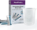 NASALFRESH MD - soolapaketid - kiire lahustamine - ühekordne kasutamine - eelmõõdetud - nina niisutamine - individuaalselt pakitud (3,75 g / 1,3 oz) - 90 Count täitepakendid - 300 mm Cup