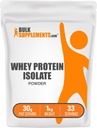 BulkSupplements.com Vadakuvalgu isolaatpulber - maitsestamata vadakuvalgu pulber, toidulisand - gluteenivaba, 30 g serveerimise kohta, 1 kg (2,2 naela) (pakk 1)