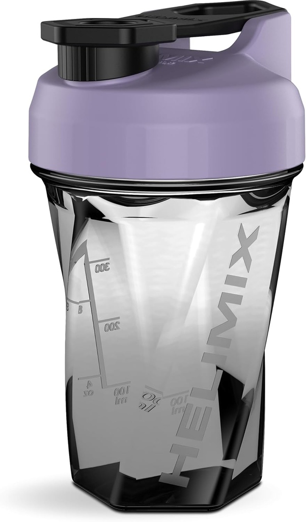 HELIMIX 1. 5 Vortex Blender Shaker Bottle hoiab kuni 20oz | Segamiskuuli ega viskit | USA Made | Portable Pre Workout Whey Protein Drink Shaker Cup | Segab kokteile Smoothies Shakes | Top Rack Safe