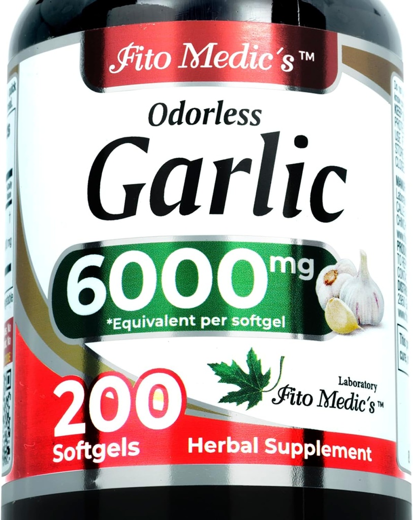 FITO MEDICI labor | Küüslaugulisandid | Küüslaugupillid | Lõhnatu küüslauk | 200 Softgels