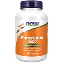 NOW Foods Supplements, Pancreatin 2000 looduslikult esineva proteaasiga (valgu seedimine), amülaas (süsivesikuid seedimine) ja lipaasi (rasva seedimine) ensüümid, 250 kapslit
