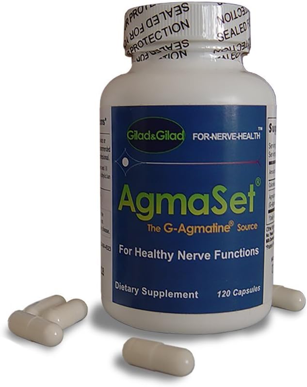 AgmaSet - Supplement from Gilad&Gilad The Scientists who Discovered Agmatine for Nerve Health.
