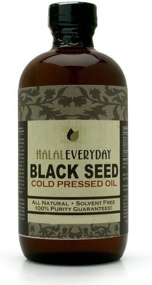 8 Oz Black Seed Oil, 100% Pure Black Cumin Seed Oil Külmpressitud USAs (Must Seemne Imporditud Indiast ja Egiptusest) Laevad toidukvaliteediga plastist merevaigupudel - NON GMO - Vegan