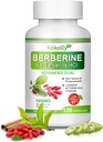 Berberine Supplement 1200mg - looduslik taim-põhineb Berberine HCL,Cinnamon, Bittermelon, Gymnema (120 kapslit)