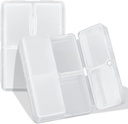 FYY Daily Pill Korraldaja, 7 Kompartments Portable Pill Case Travel Pill Korraldaja, [Folding Design] Pill Box Purse Pocket hoida vitamiine, tursa maksaõli, täiendused ja ravimid selge