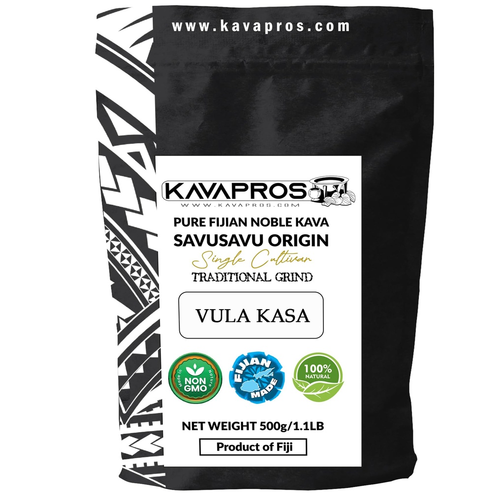 Kava Powder Single Cultivar Vula Kasa Fijian Kava Root Powder High Potency 4yr Mature Pure Organic Kava-Kava Fidžilt