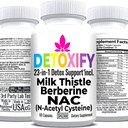 SHIZAM Milk Thistle NAC Supplement N-Acetyl Cysteine for Glutathione | Detox Cleanse Supplement | Maksa tervise valem w Berberine Artichoke Extract Dandelion Juurpeet Glynac Pulber