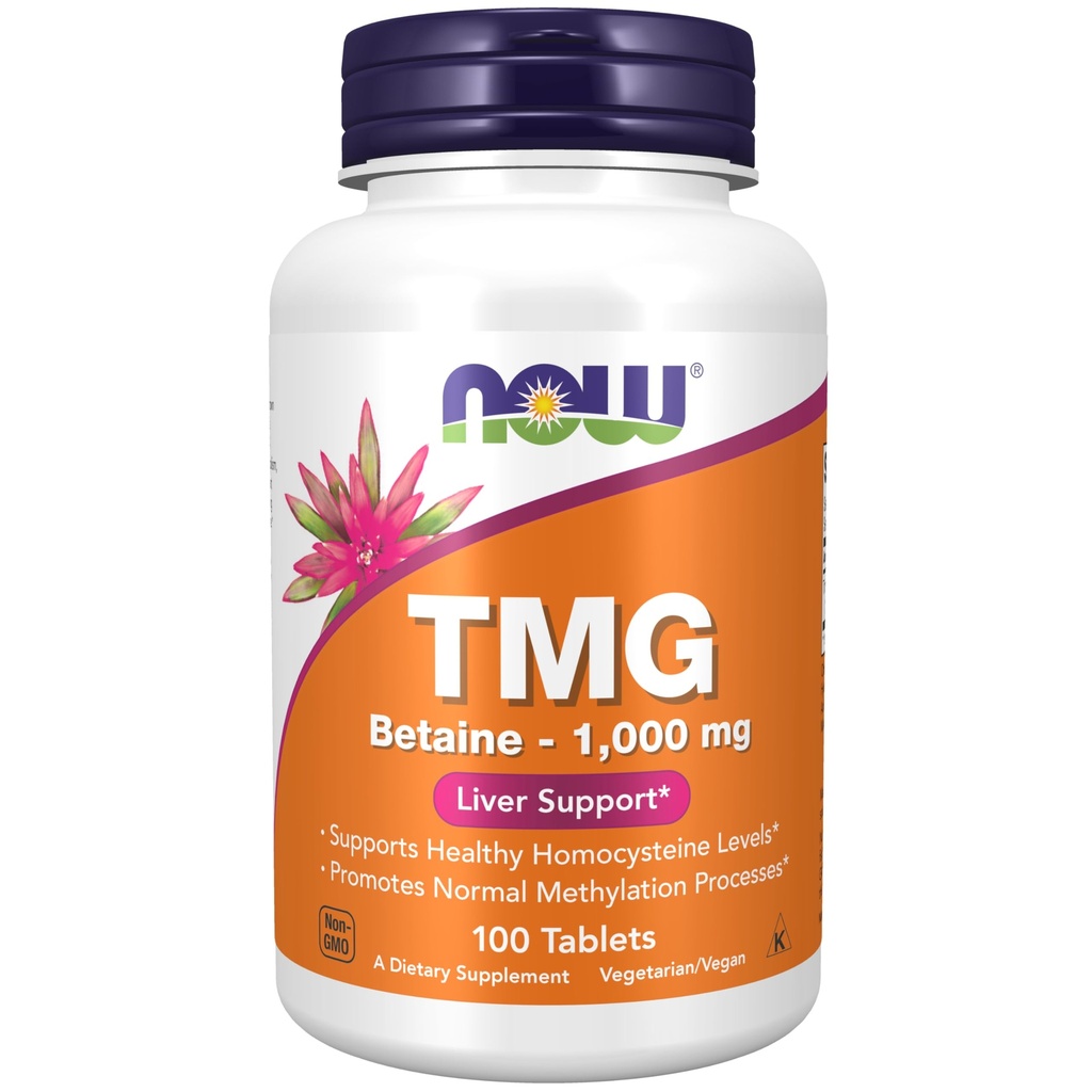 NOW Foods Extra Strength TMG 1000 mg Tabs , 100 ct