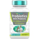 Probiootikumid prebiootikumiga: 50 miljardit CFU - 10 tüvi - 90 taimekapslit | koos Acidophilus Probiootikumiga seedetrakti tervise, soolestiku tervise ja immuunsuse toetamiseks * | meestele ja naistele
