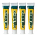 CareAll Triple Antibiootikum salv 1.0 oz (4 Pack), esmaabi salv väiksematele pragudele, lõikudele ja põletustele, et aidata vältida nakatumist, võrreldes juhtiva kaubamärgi aktiivsete koostisosadega