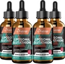 2000MG Liposomal Glutatioon Vedelad tilgad , Ultra kõrge imendumine , looduslik detoksifikatsioon , Immuunsüsteem ja naha supprot * , L- glutatioon , C- vitamiin ja hüaluroonhape , kapslid Alternatiivsed , 8.08 OZ