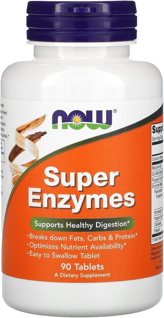 NOW Foods Super Ensüümid, 90 tabletti