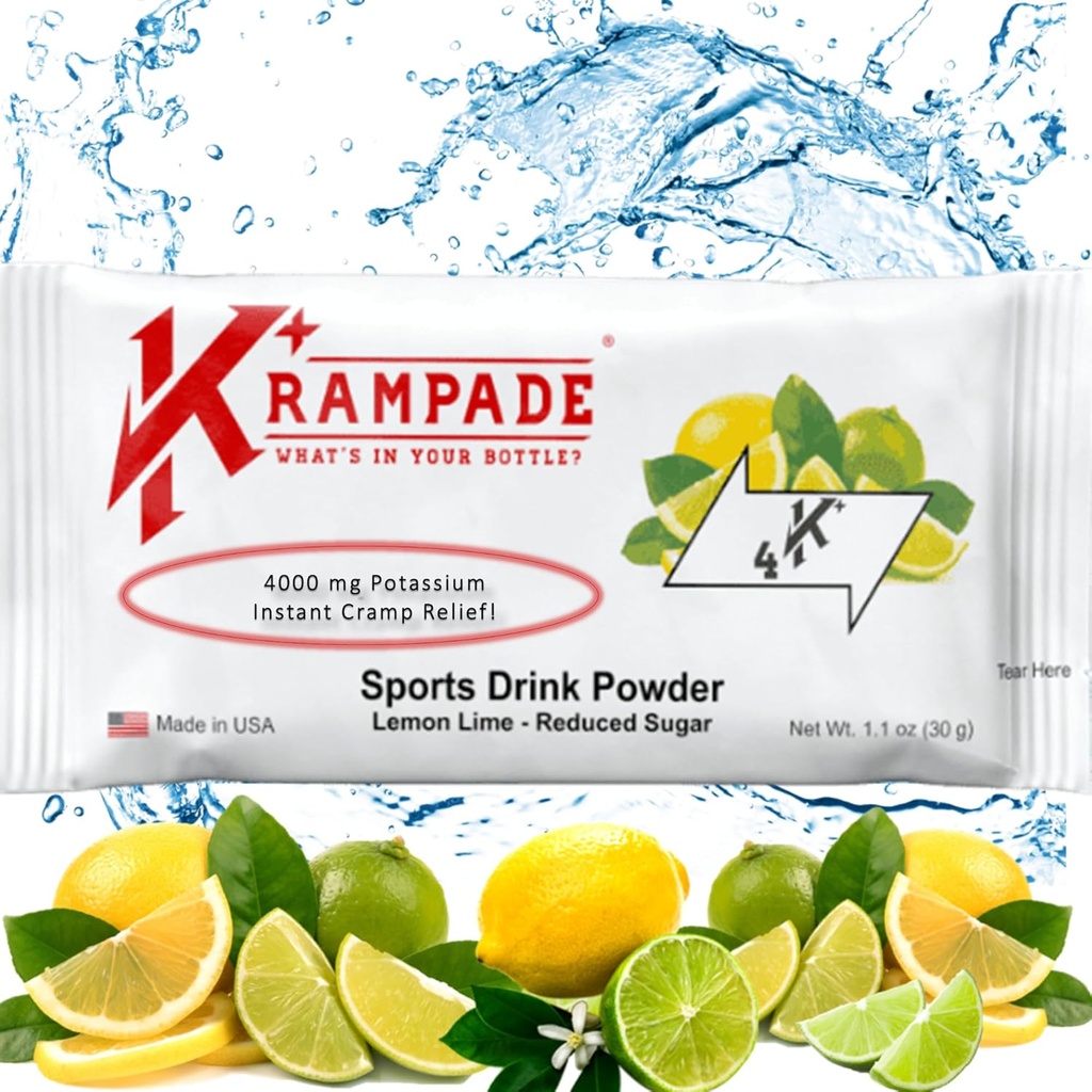 Krampade elektrolüüdid Pulberkaaliumilisand - 4000 mg K+, > 4X rohkem kui kookosvesi | Kohene krampide leevendamine | Hüdraadipulber
