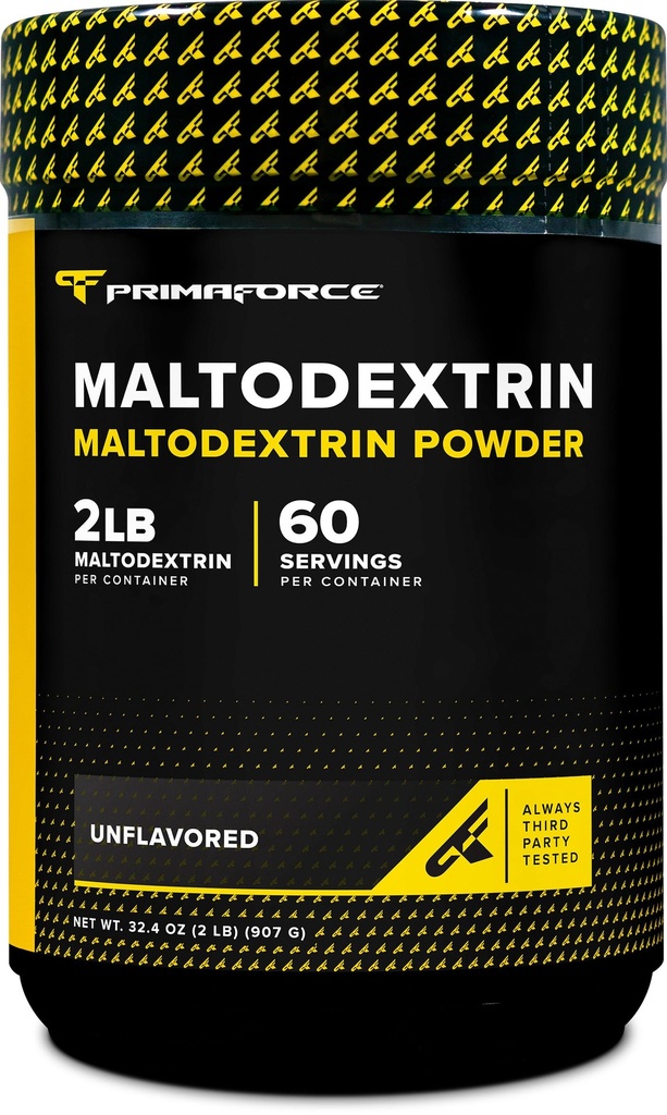 Primaforce Maltodekstriini pulber (2 naela, maitsestamata) - toiduklassi maltodekstriini pulber treeningu energia, kasu ja vastupidavuse suurendamiseks