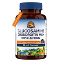 Vitalitown Glükosamiin Chondroitin MSM | kollageen , boswellia , kurkum , hüaluroonhape , bromelain | Triple Action+ Formula | 12 Koostisosa | 90 tabletti , ei karpkala
