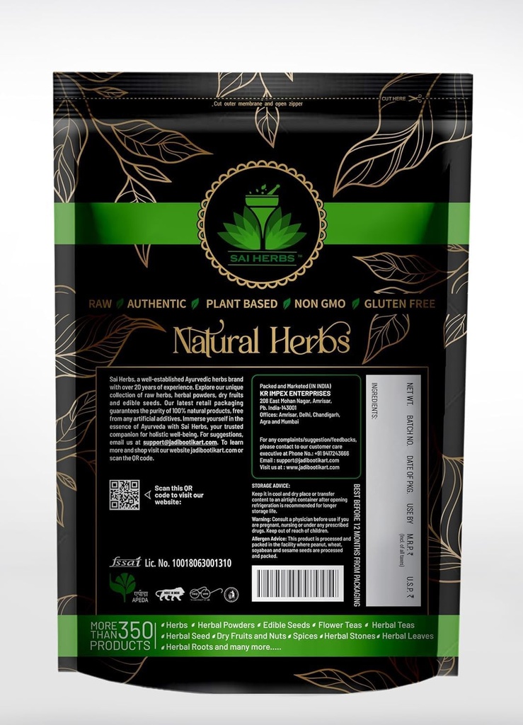 Üldine ATS Muthiyar Koonthal Pulber - Kuivatatud Sunk Vine Pulber - Puhas & looduslik (100 Grams)