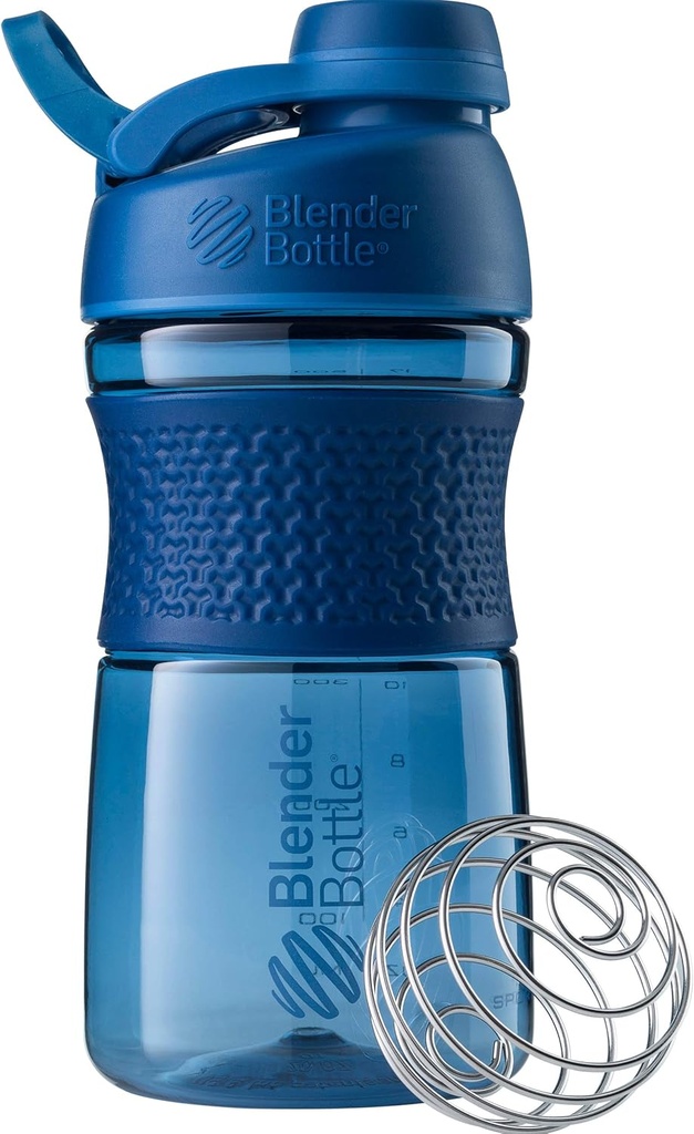 BlenderBottle 20-Ounce Black ja Navy Protein Shaker pudelid BlenderBall Wire Whisk