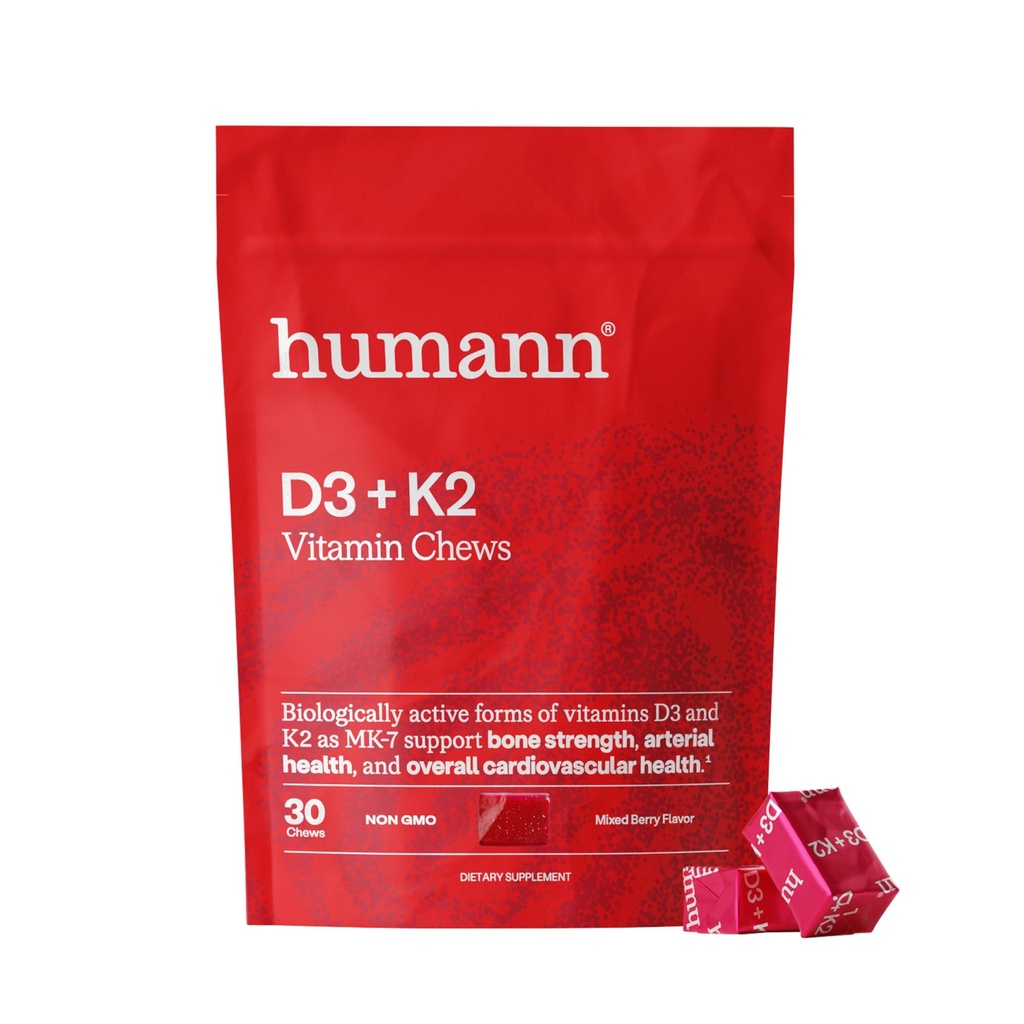 Inimese D3-vitamiini närimiskummid - kõrge tugevusega D 5000iu (125mcg) aitab toetada tervislikku meeleolu, immuunsust, hingamisteede tervist ja luude tervist, segatud marjamaitset, 30-kohalist