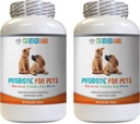 koerte probiootilised seedeensüümid - PET PROBIOTIC - DOGS JA CATS - DIGESTIVE BOOST - BAD BREATH JA STOP DIARRHEA - lactobacillus salivarius probiootikum - 2 pudelit (120 ravimit)
