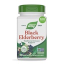 Nature's Way Black Elderberry kapslid, traditsiooniline immuunsustoetus * lisa koos leedrimarja ja leedripuuga, taimetoitlane, 100 kapslit (pakendamine võib varieeruda)