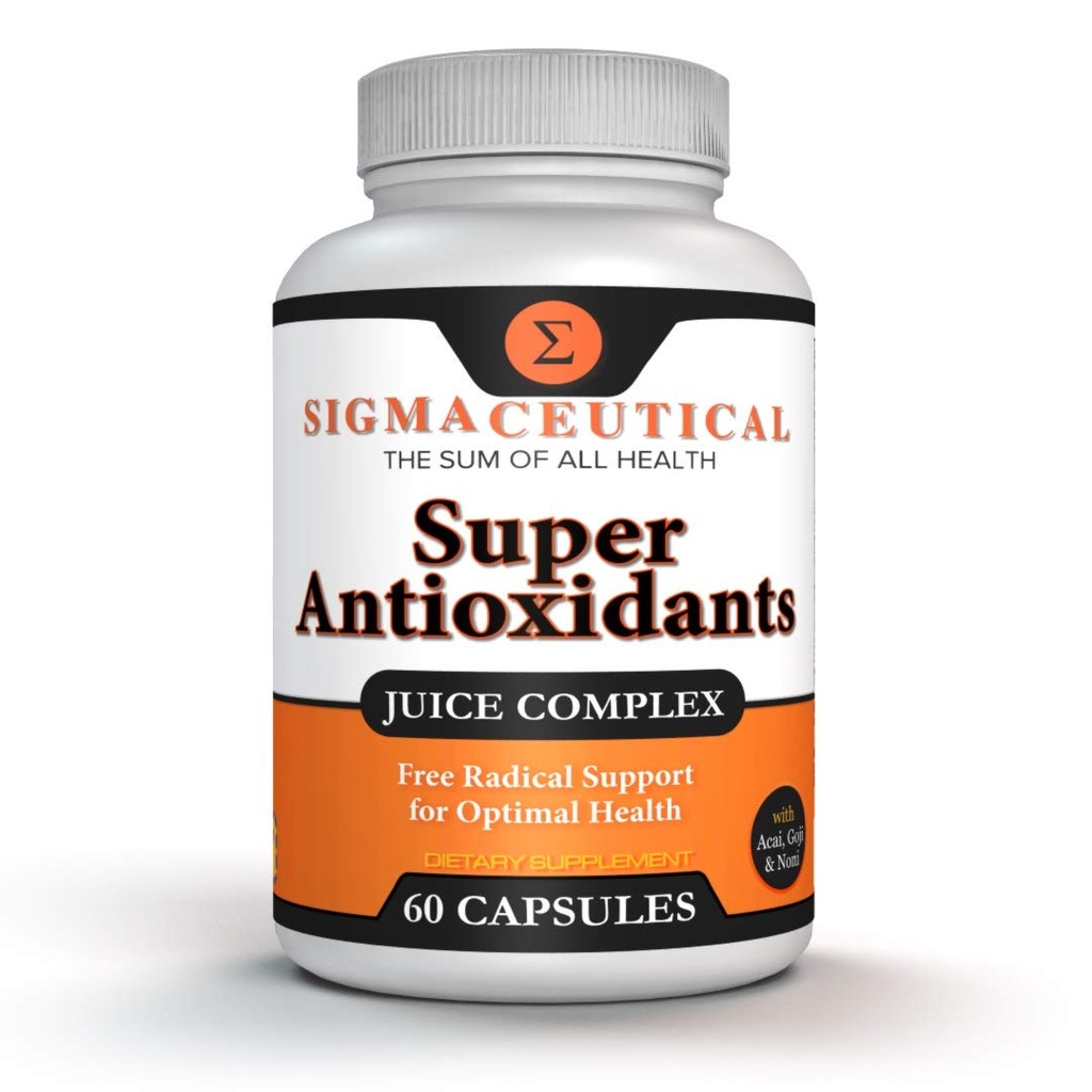 Super Antioksüdant kapslid - 6 Superfruit Blend koos Goji Berry, Acai, Resveratrol immuunsuse toetamiseks - naha tervis ja igapäevane heaolu - 60 Count Made in USA