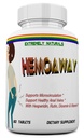 HEMOAWAY looduslikud hemorroidid. Piles & Anal Fissure Relief. 60 tabletti