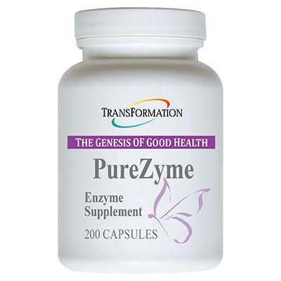 TRANSFORMATSIOON HEA TERVISHOIU Ensüümide GENESIS Purezyme High-Potency Protease Blend Enzyme Supplement, Advanced Valem maksimaalse toitainete seedimise ja soolestiku tervis, 200 kapslit