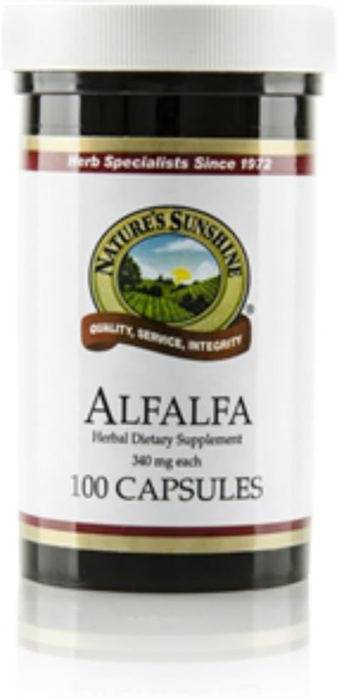 Nature's Sunshine Alfalfa 100 kapslit (2 pakendis)