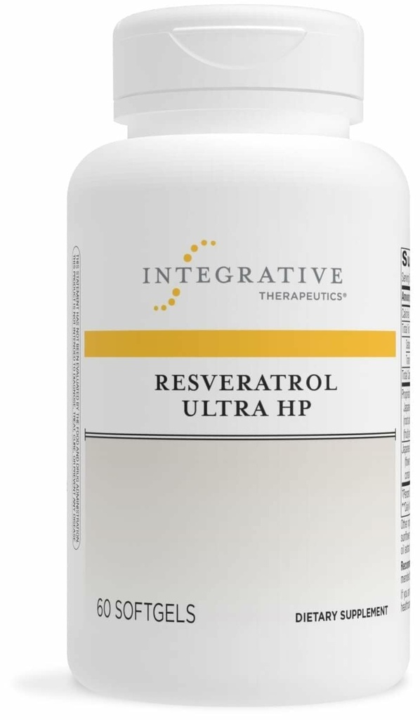 Integreeriv teraapia Resveratrool Ultra HP - südame tervise tugilisa igapäevaseks antioksüdandi toetamiseks * - üks kord päevas, mitte-soja softgel - gluteenivaba ja piimavaba - 60 Softgels (60 Servings)