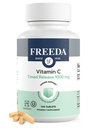 FREEDA Timed release C-vitamiin 1000mg – aeglaselt vabastav kogu päeva immuunsuse ja antioksüdantide toetamiseks, õrn kõhule, Kosher & Vegan, suure imendumisega tabletid (100 tabletti)