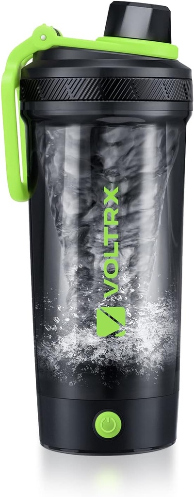 VOLTRX Shaker Bottle, Gallium USB C taaslaetav elektrivalgu segisti, Shaker Cups valgu ja toidu asendamise raputamine, BPA vaba, valmistatud Tritan, 24oz