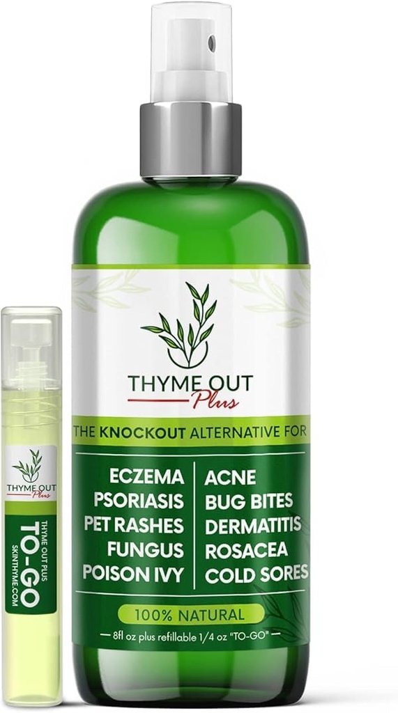 Plus Ekseemiravi, psoriaas Ravib Akne, dermatiit, Rosacea, Külmahaavandid, Lemmiklooma lööve, Bug Bites, Mürgi Ivy, Anti Itch Spray sügeleva naha leevendamiseks lastele, täiskasvanutele ja beebidele
