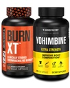 Jacked Factory Fat Burner Yohimbine - termogeensed toidulisandid meestele ja naistele - Burn-XT termogeenne rasvapõletaja & Yohimbine ekstra tugevus täiendus 2,5mg, 270 kapslit