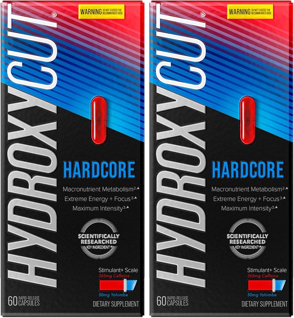 Hydroxycut kaalulangus pillid naistele ja meestele Hardcore | Kaalulangus pillid | Energia pillid kaalust alla | Metabolism Booster kaalulangus | Kaalulangus ja energia toidulisandeid | 60 pillid
