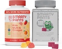 SmartyPants Kids Multivitamiin Gummies & Kids Mineral Chews: Multivitamiin omega 3 kalaõliga (EPA / DHA) ja multimineraal magneesiumtsitraadi ja kaltsiumiga, 30 päeva pakkumine iga
