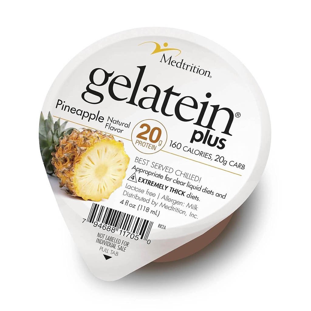 GelaTein Plus ananass: 20 grammi valku. Ideaalne selge vedeliku dieedi jaoks, neelates raskusi, dialüüsi ja onkoloogiat. Suurepärane eel- või post-workout snack. (36 Pack) ...