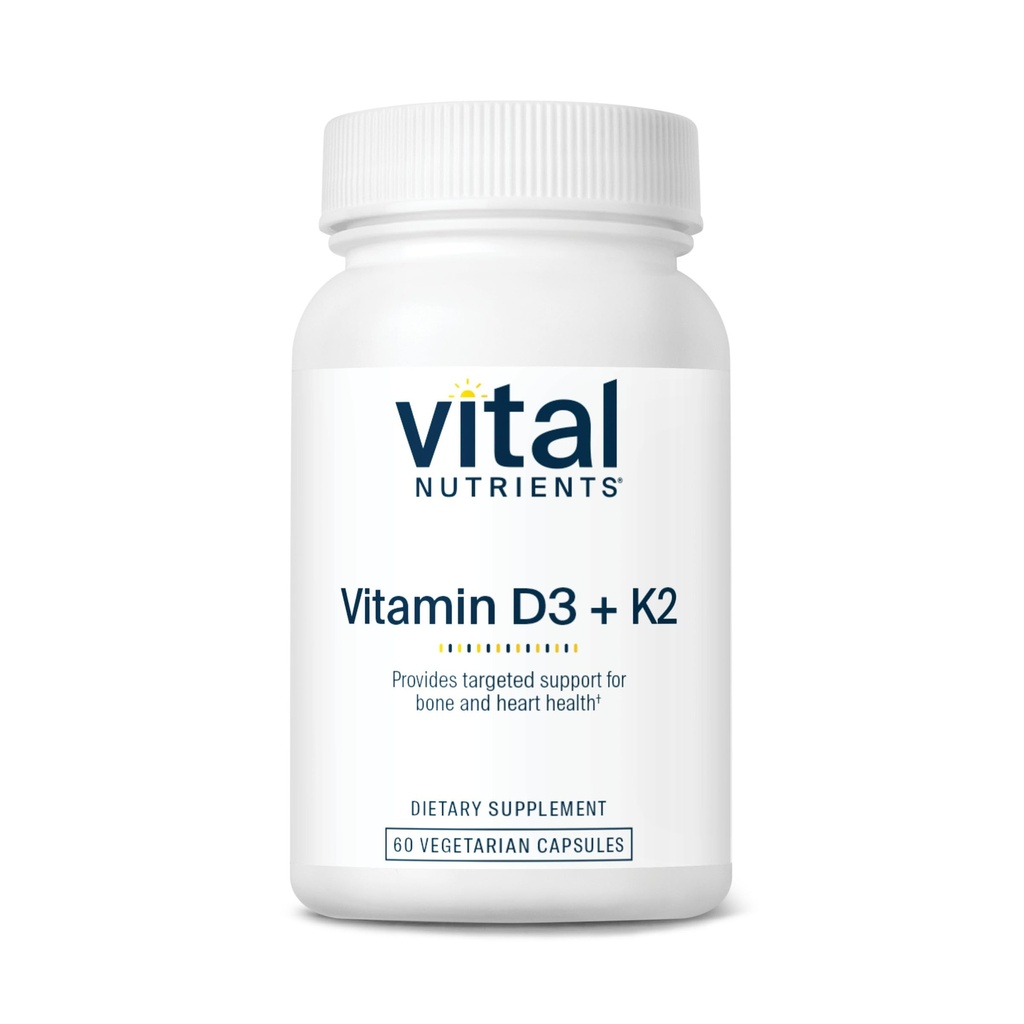Vitamiin D3 + K2 | 2000 RÜ | Vitamiin D3 K2 täiendus | D-vitamiini kompleks tervisliku kaltsiumi taseme, lihaste ja luude tervise jaoks | Gluteen, piimatooted, sojavaba | 60 kapslit