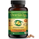 Ocu-GLO PB nägemise täiendamine keskmistele ja suurtele koertele - lihtne manustada pulbrisegu luteiini, oomega-3 rasvhapete, viinamarjaseemnete ekstrakti ja antioksüdantidega silmade tervise edendamiseks, 90ct pulbrikapslid