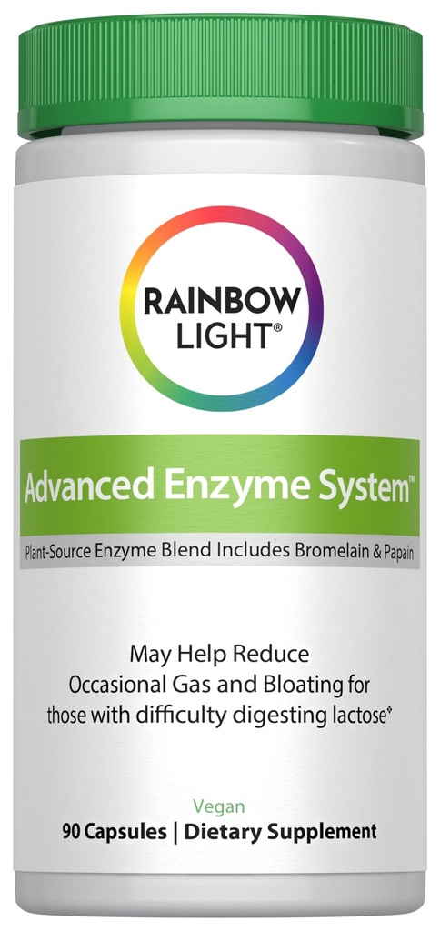 Rainbow Light Advanced Enzyme System kapslid, 90 Count
