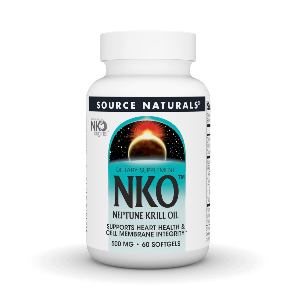 Allikas Naturals NKO Neptune Krill Oil, toetab südame tervise ja rakkude Membrane Integrity * 500 Mg - 60 Softgels