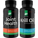 Daiwa Joint ja Krill Oil Supplement Pack - Omega 3 Krill õli kapslid taimse segu, 2-in-1 valem