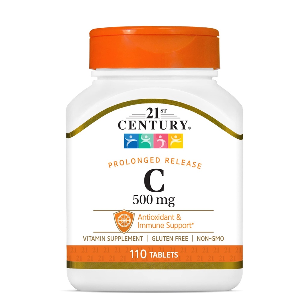 21. sajand C 500 mg toimeainet prolongeeritult vabastavad tabletid, 110 loend (21190)