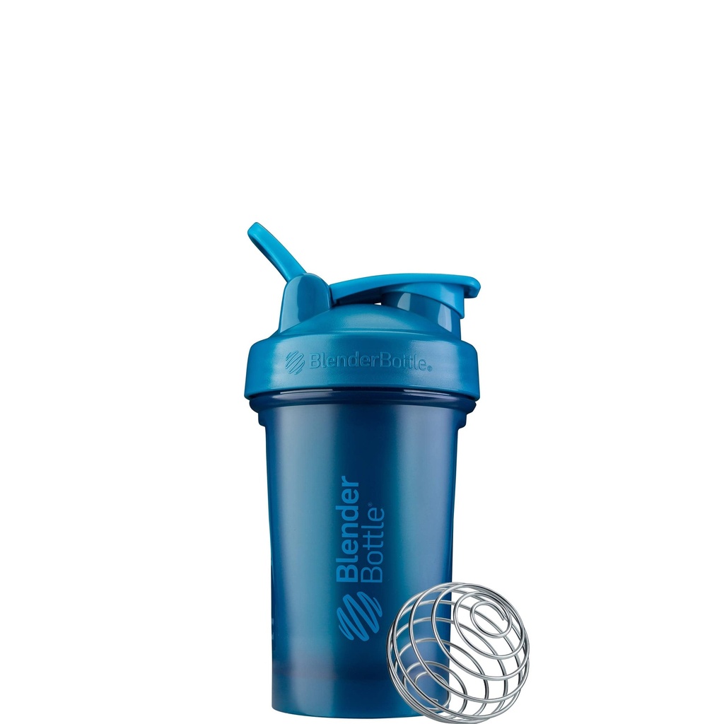 BlenderBottle Classic V2 Shaker pudel sobib ideaalselt valgukokteilide ja enne treeningut, 20-kordne, Ocean Blue