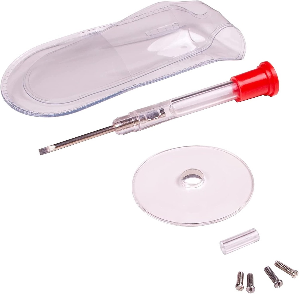 Apex Glass Repair Kit - prillide remondi komplekt väikese kruvikeerajaga, klaaskruvid, klaasi suurendamine, kruvi juhend ja ladustamispakend - universaalne prillide parandamise komplekt prillide lugemiseks ja päikeseprillid