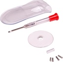 Apex Glass Repair Kit - prillide remondi komplekt väikese kruvikeerajaga, klaaskruvid, klaasi suurendamine, kruvi juhend ja ladustamispakend - universaalne prillide parandamise komplekt prillide lugemiseks ja päikeseprillid