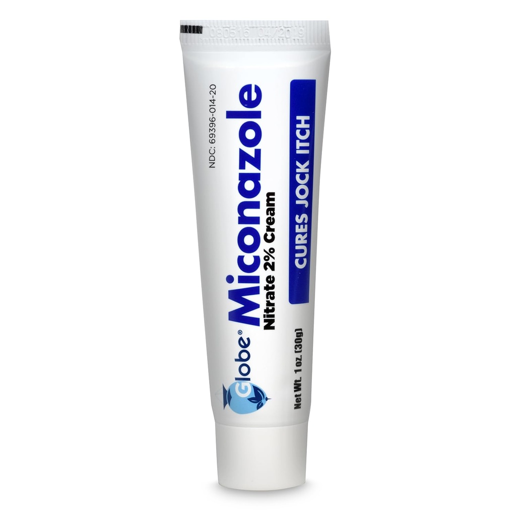 Globe Miconazole Nitraat 2% Seenevastane Kreem 1 oz, ravib enamikku sportlasi Jalg, Jock Itch, Ringworm ja muud.