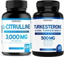 L Citrulline Supplement (240 Count) L Arginine & Lämmastikoksiid - vastupidavus, vastupidavus, jõudlus treeningu ja Turkesteroon (120 Count) Sportlik sooritus ja lihasmassi toetus - Vegan & USA Made